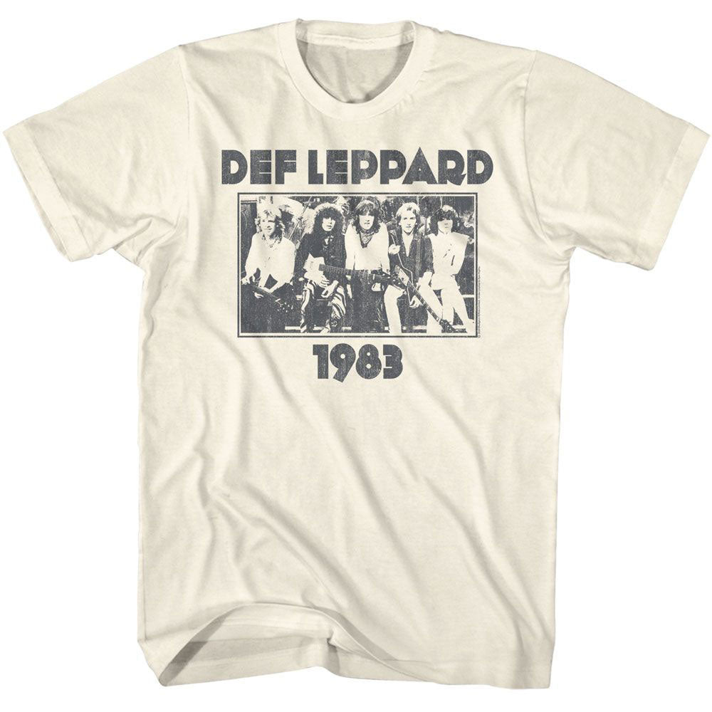 Def Leppard Monochrome 1983 T-shirt Front