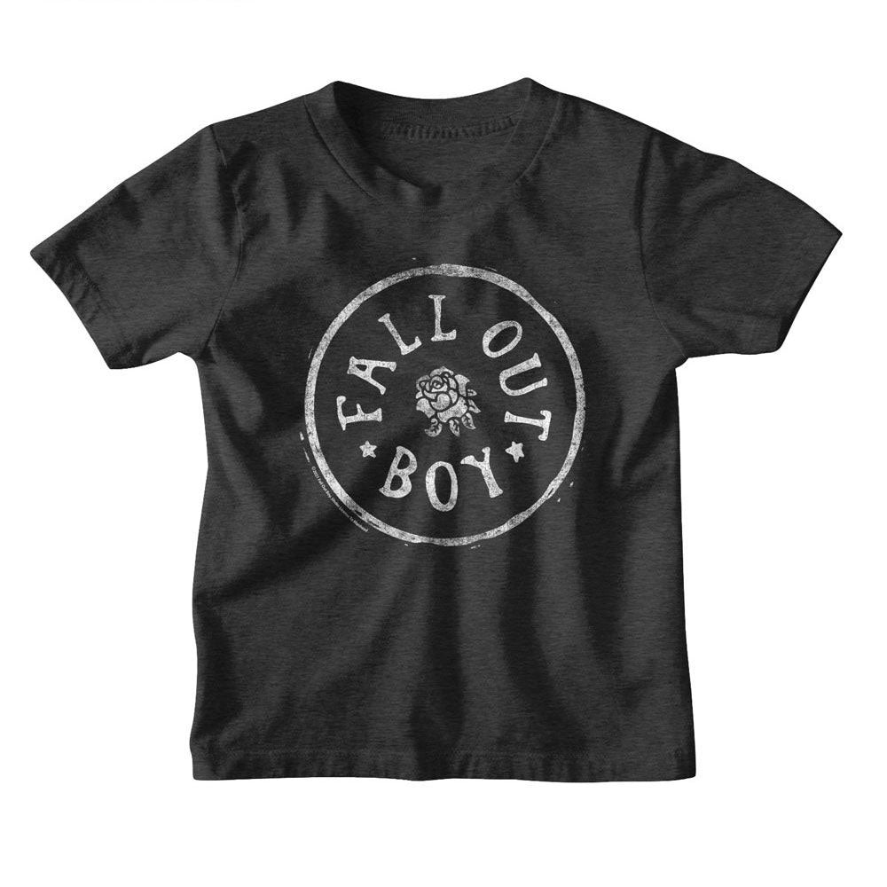 Fall Out Boy Circle Rose Youth T-shirt Front