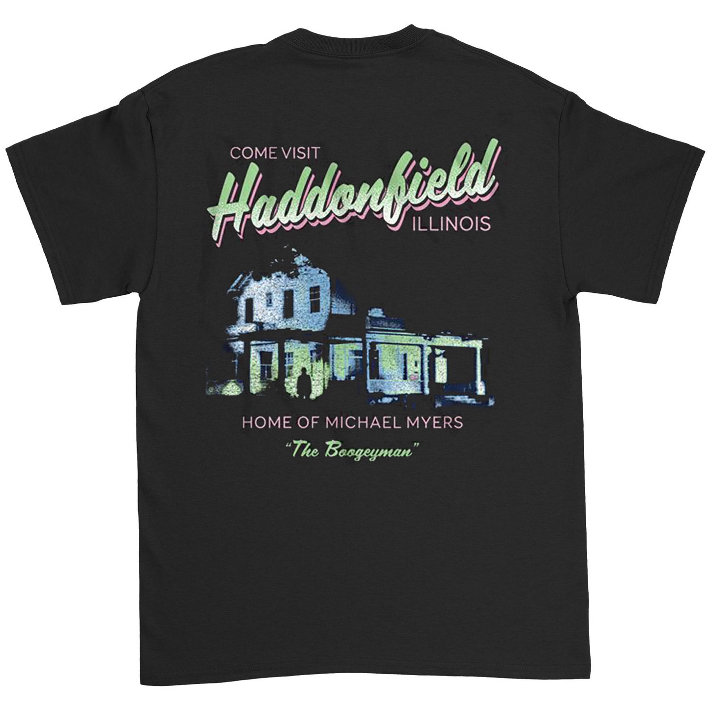 Halloween Come Visit T-shirt Back
