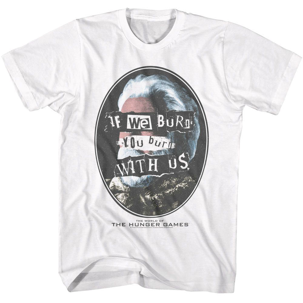 Hunger Games Burn With Us T-shirt Front