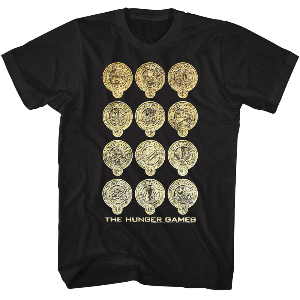 Hunger Games Shine District Logos T-shirt Front