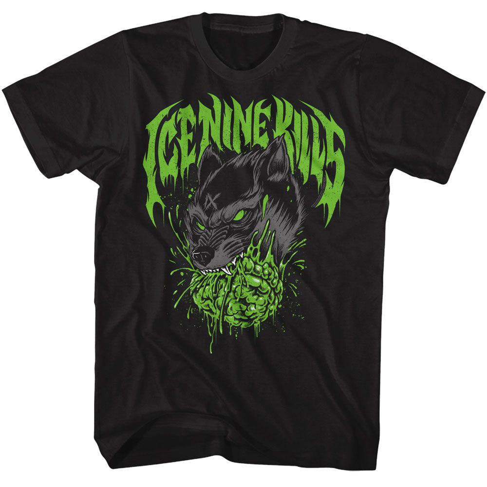 Ice Nine Kills Brain Wolf T-shirt Front