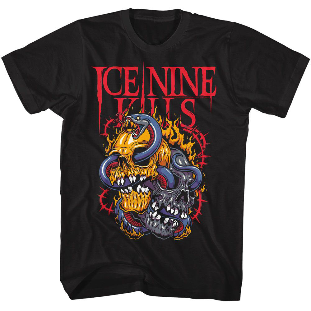 Ice Nine Kills Snake Skulls T-shirt Front