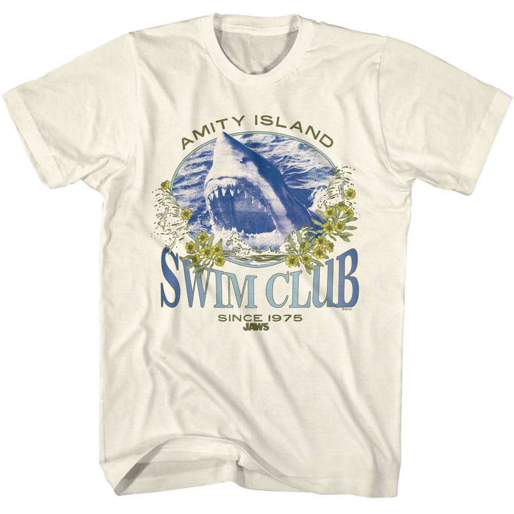 Jaws Swim Club Since 1975 T-shirt Front