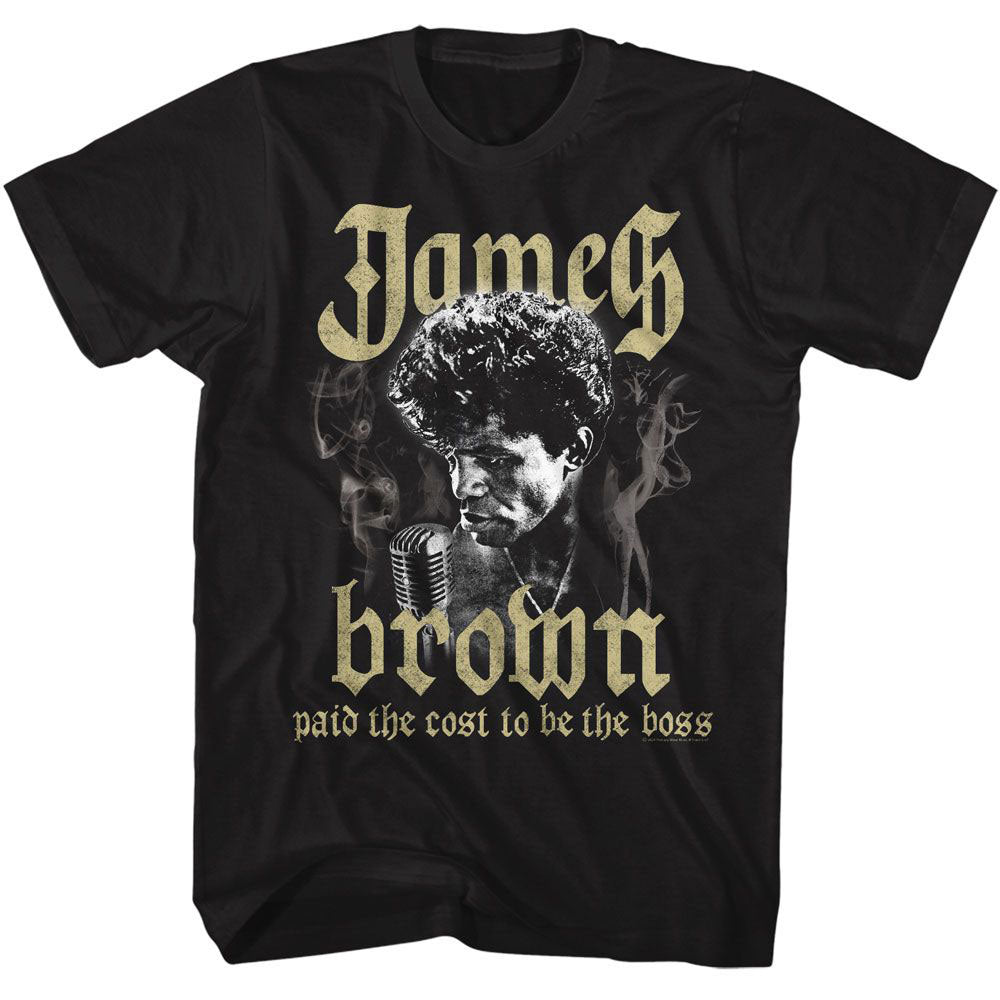 James Brown Cost To Be The Boss T-shirt Front