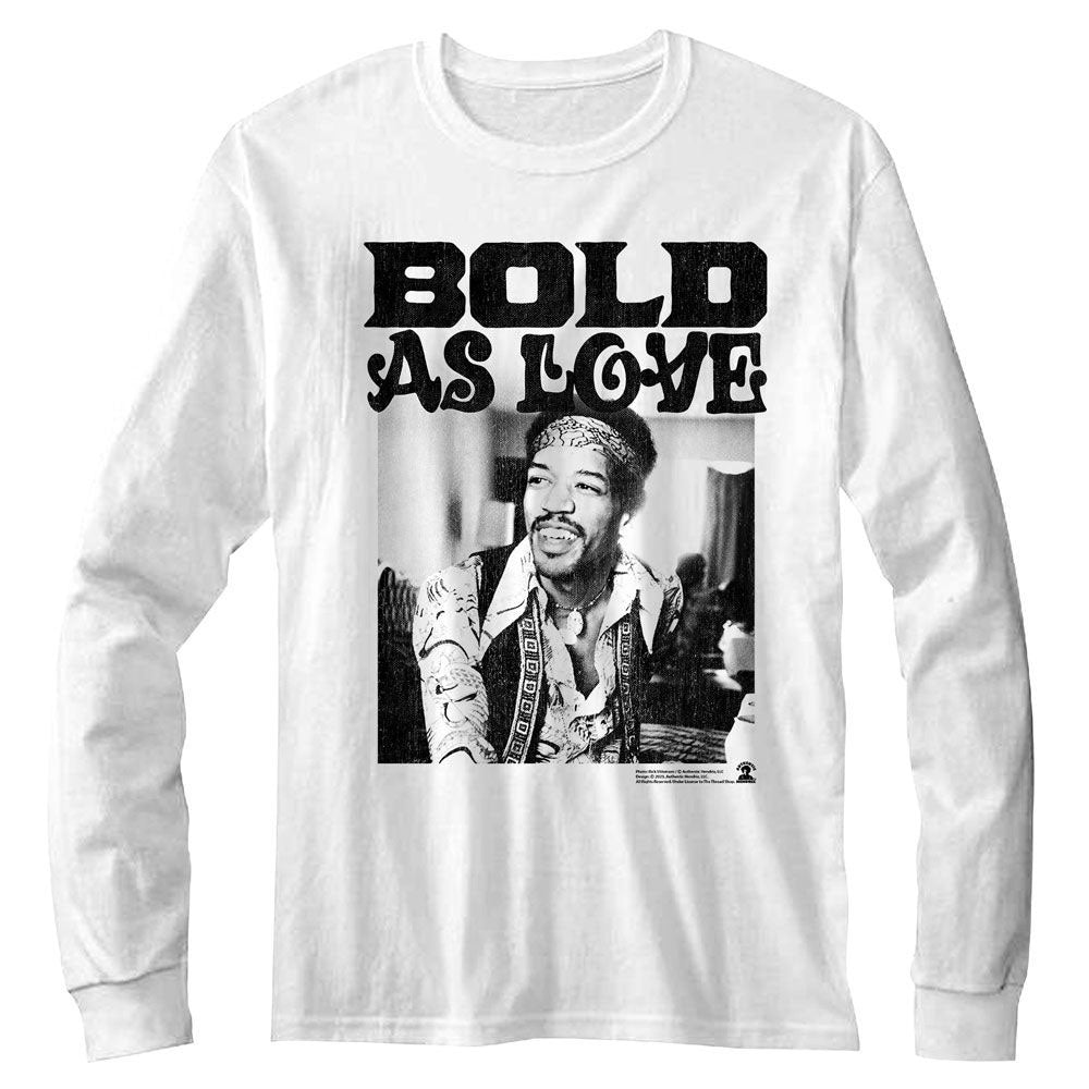Jimi Hendrix Bold Long Sleeve Front