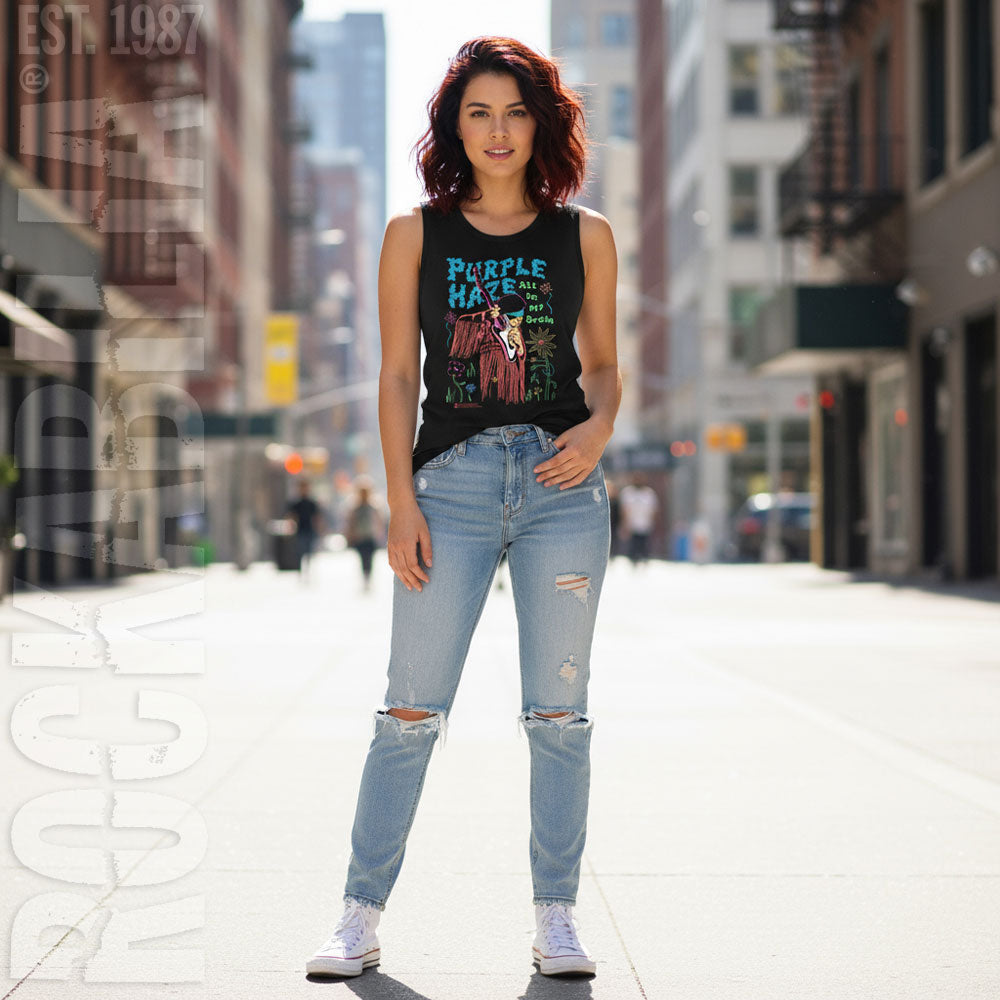 Jimi Hendrix All In My Brain Womens Tank Alt 2