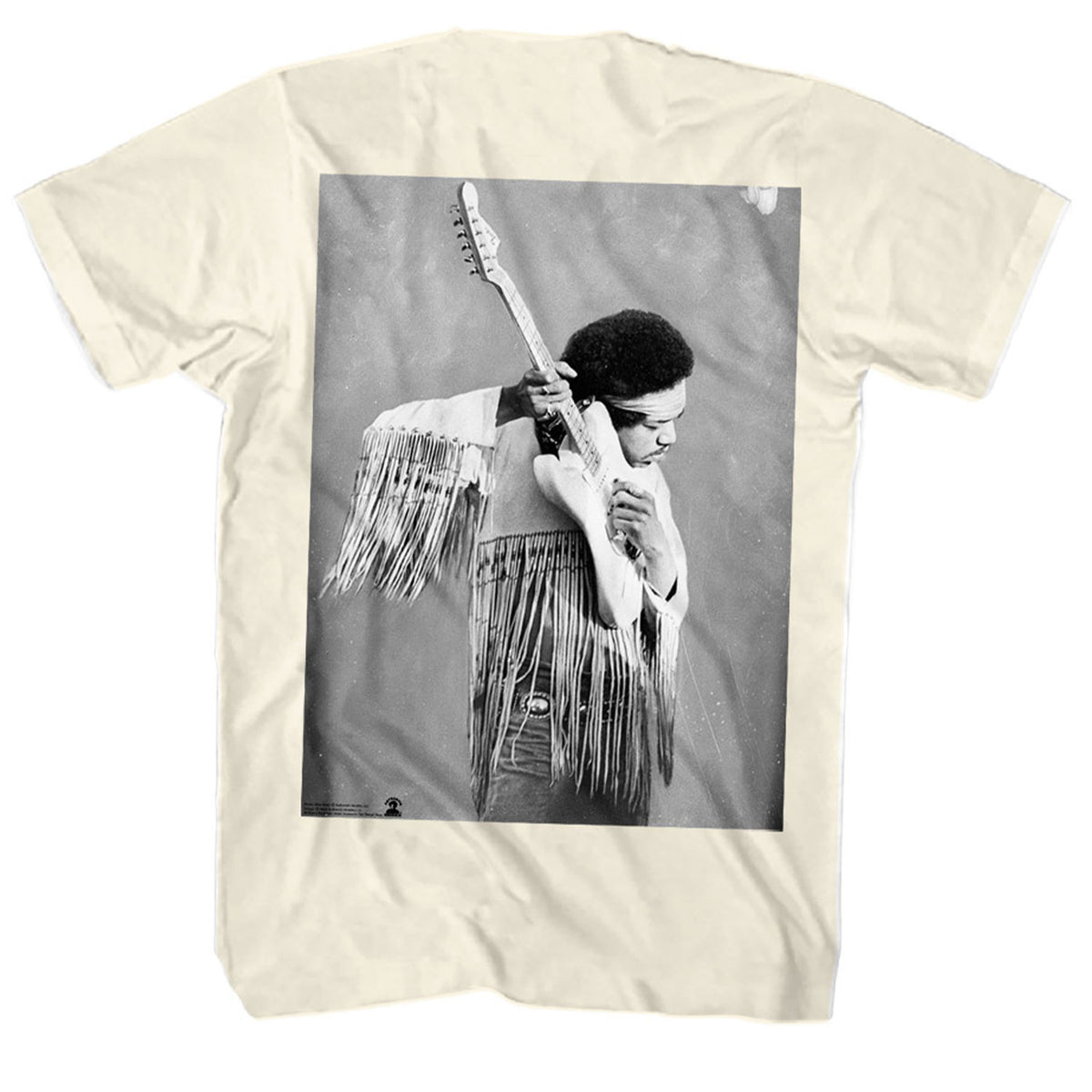 Jimi Hendrix Sig Image T-shirt Back