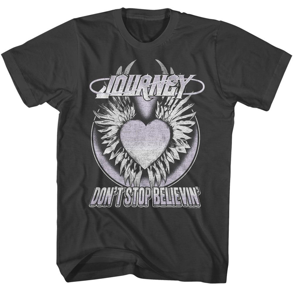 Journey Dont Stop Believing Heart T-shirt Front