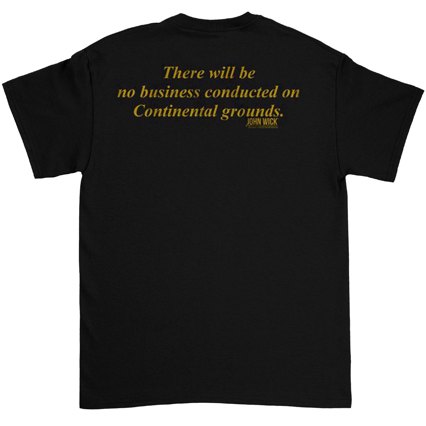 John Wick Continental Locations T-shirt Back