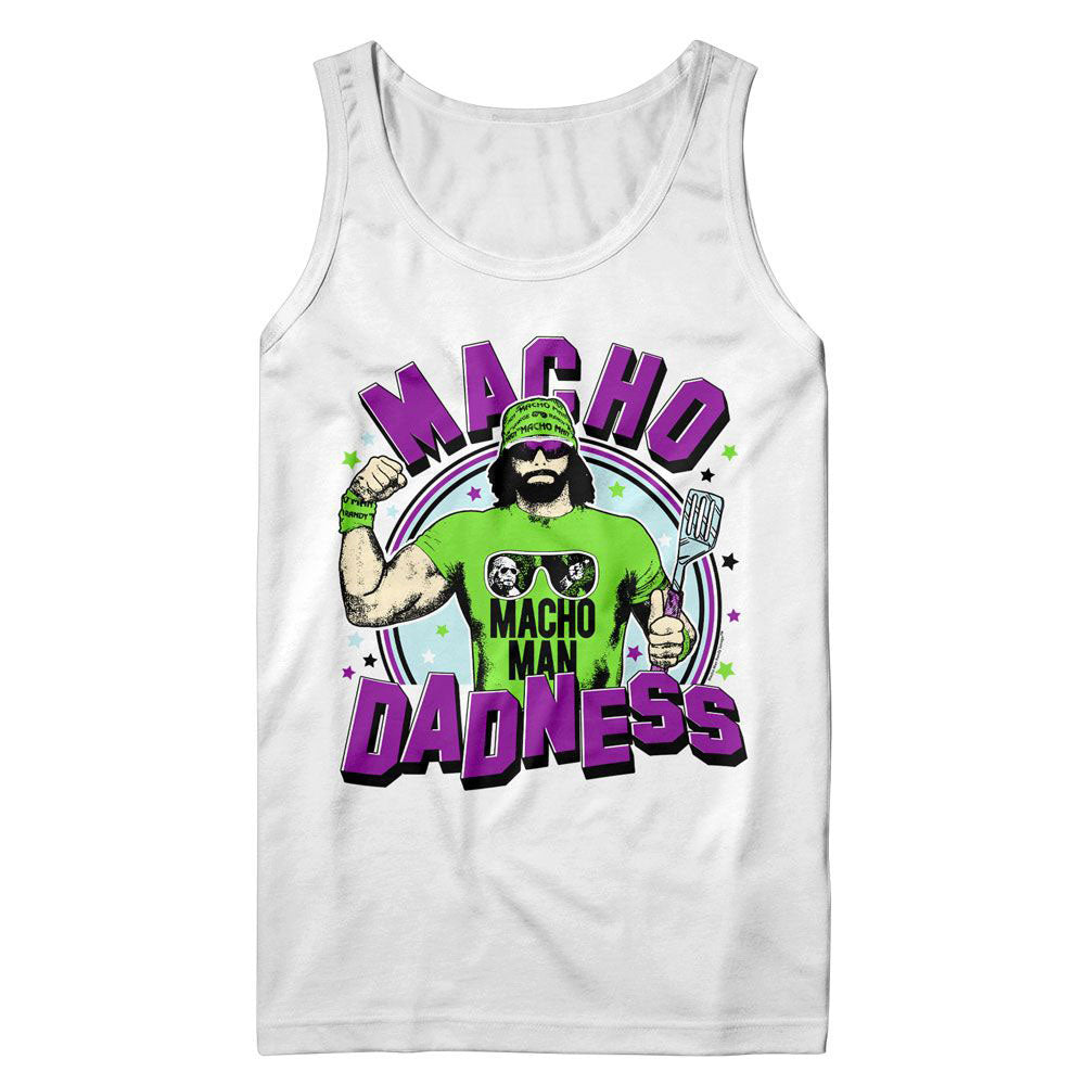 Macho Man Dadness Mens Tank Front