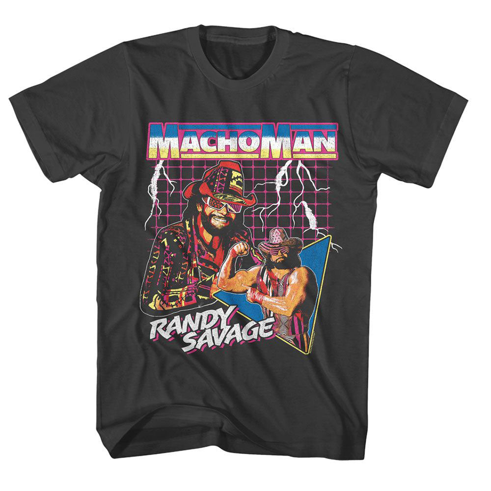 Macho Man Lightning T-shirt Front