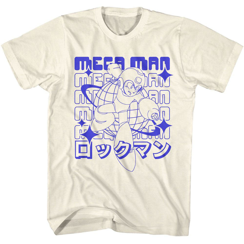 Mega Man 72k Planet T-shirt Front