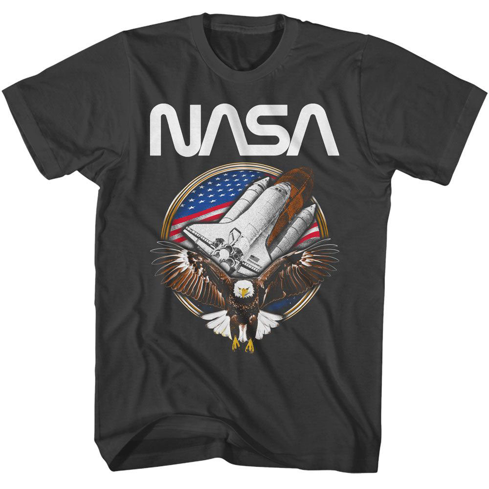 NASA Nasa Eagle And Shuttle T-shirt Front