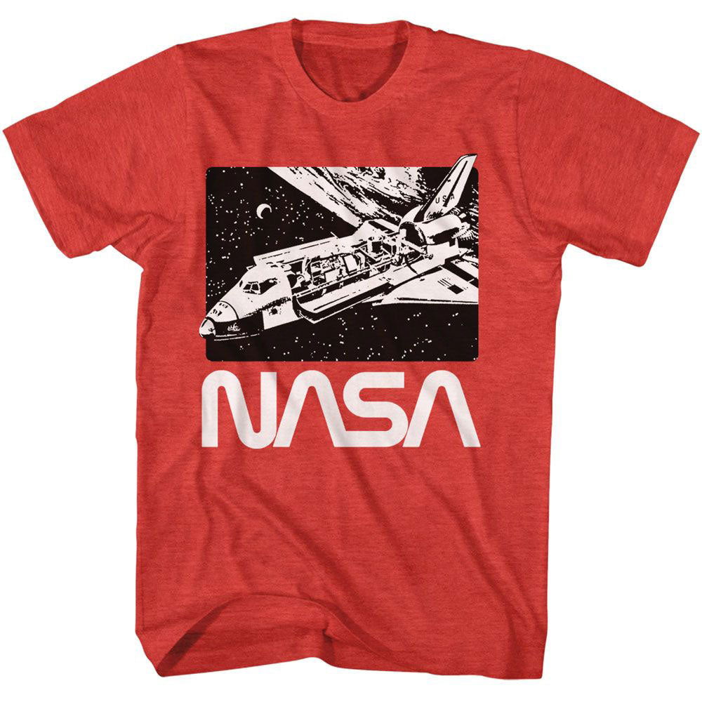 NASA Nasa Shuttle In Orbit T-shirt Front