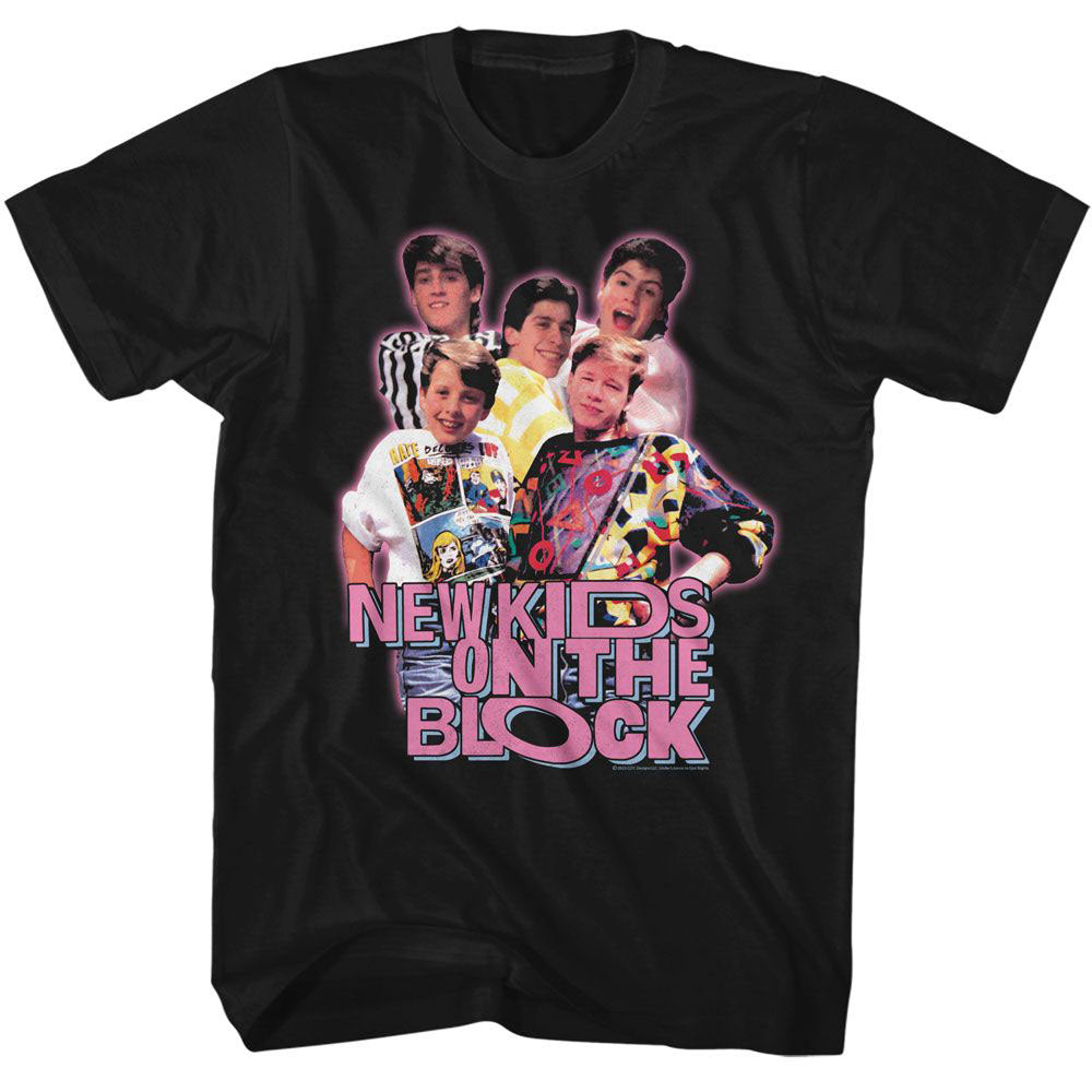 New Kids On The Block Nkotb Group Image T-shirt Front