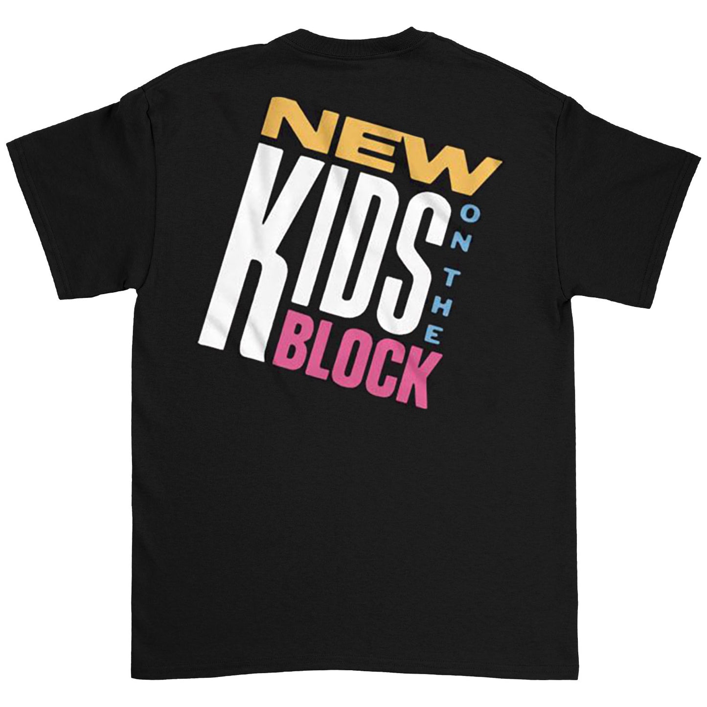 New Kids On The Block Nkotb Debut Album Front And Back T-shirt Back
