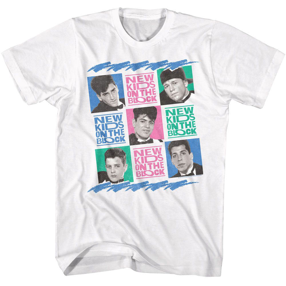 New Kids On The Block Nkotb Tricolor Squares T-shirt Front