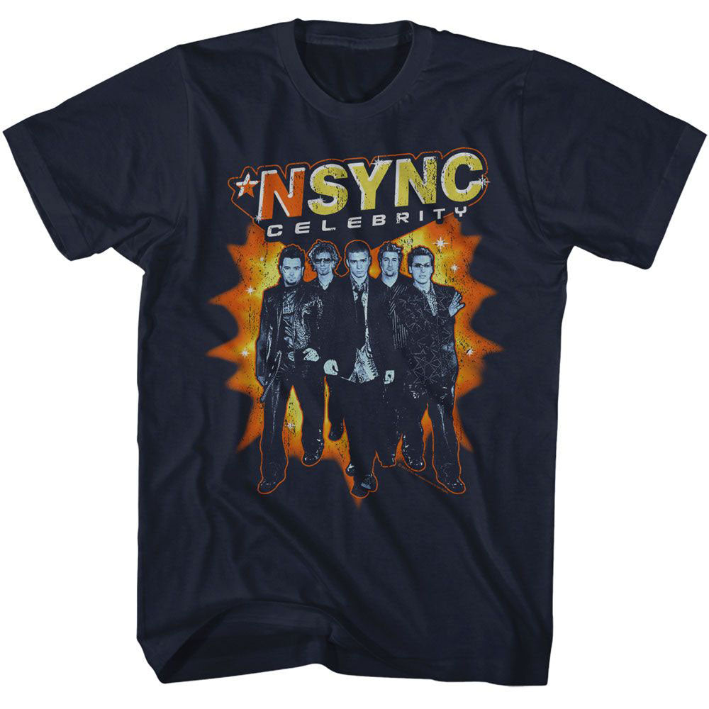 Nsync Celebrity Explosion T-shirt Front