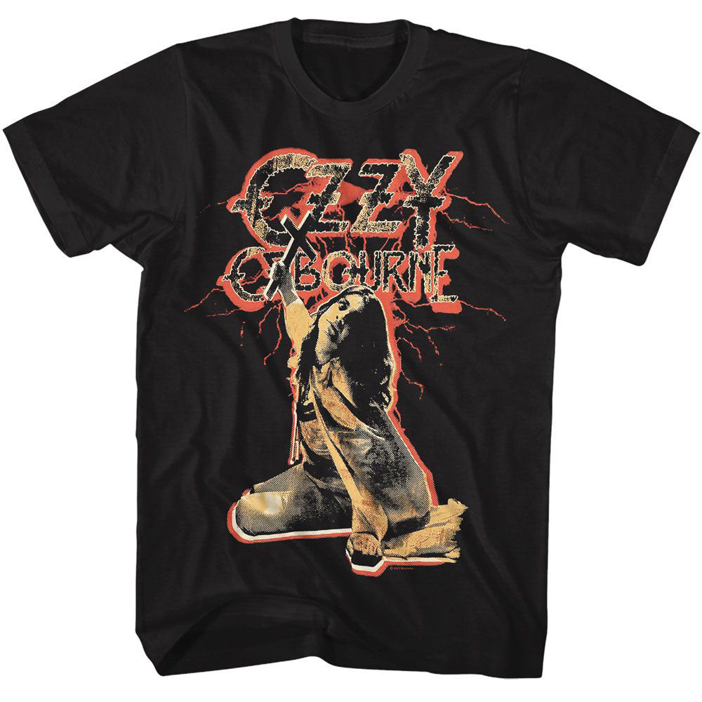 Ozzy Osbourne Ozzy Red Lightning T-shirt Front