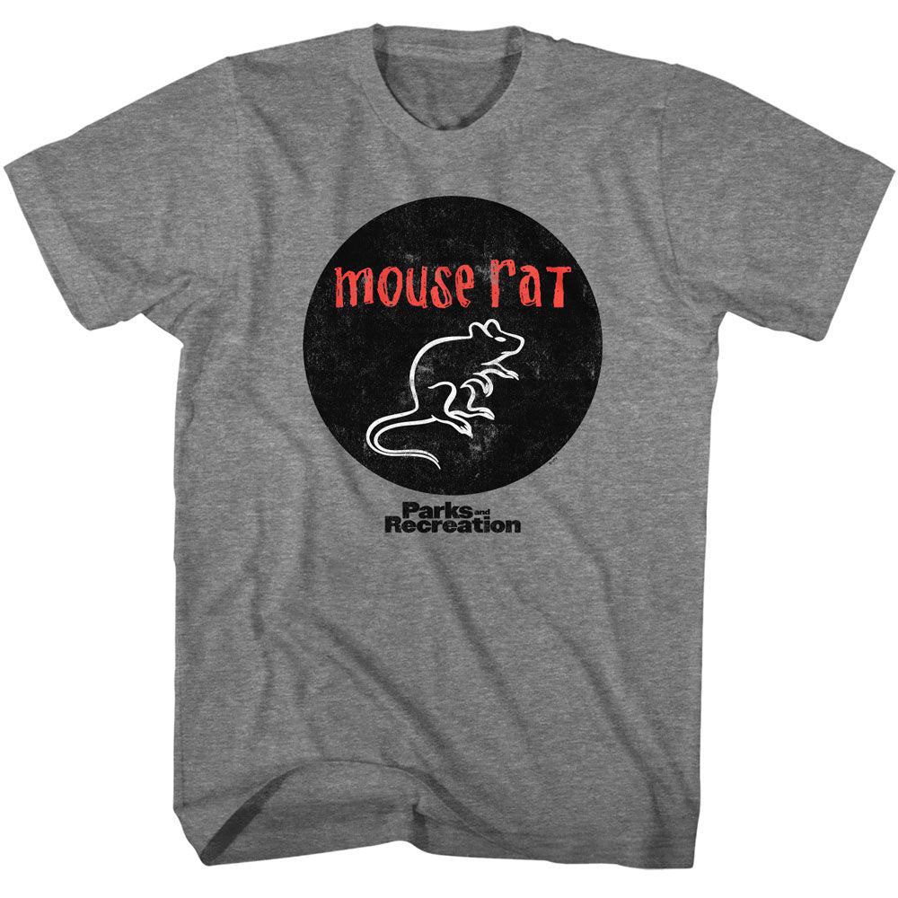 Parks And Recreation Mouse Rat Circle Logo T-shirt Front