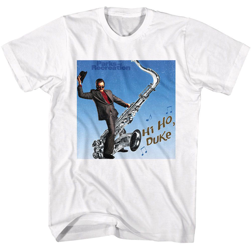Parks And Recreation Hi Ho Duke T-shirt Front