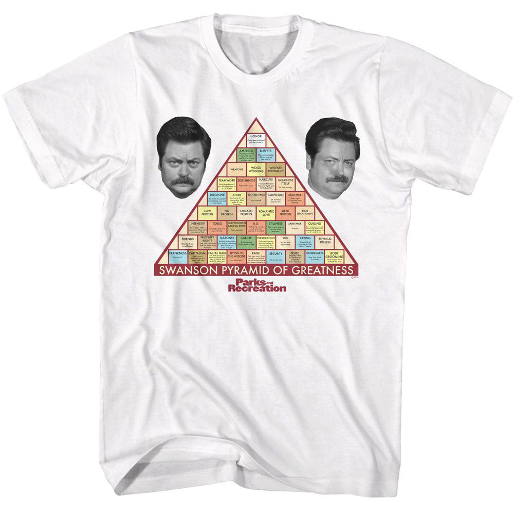 Parks And Recreation Swanson Pyramid T-shirt Front