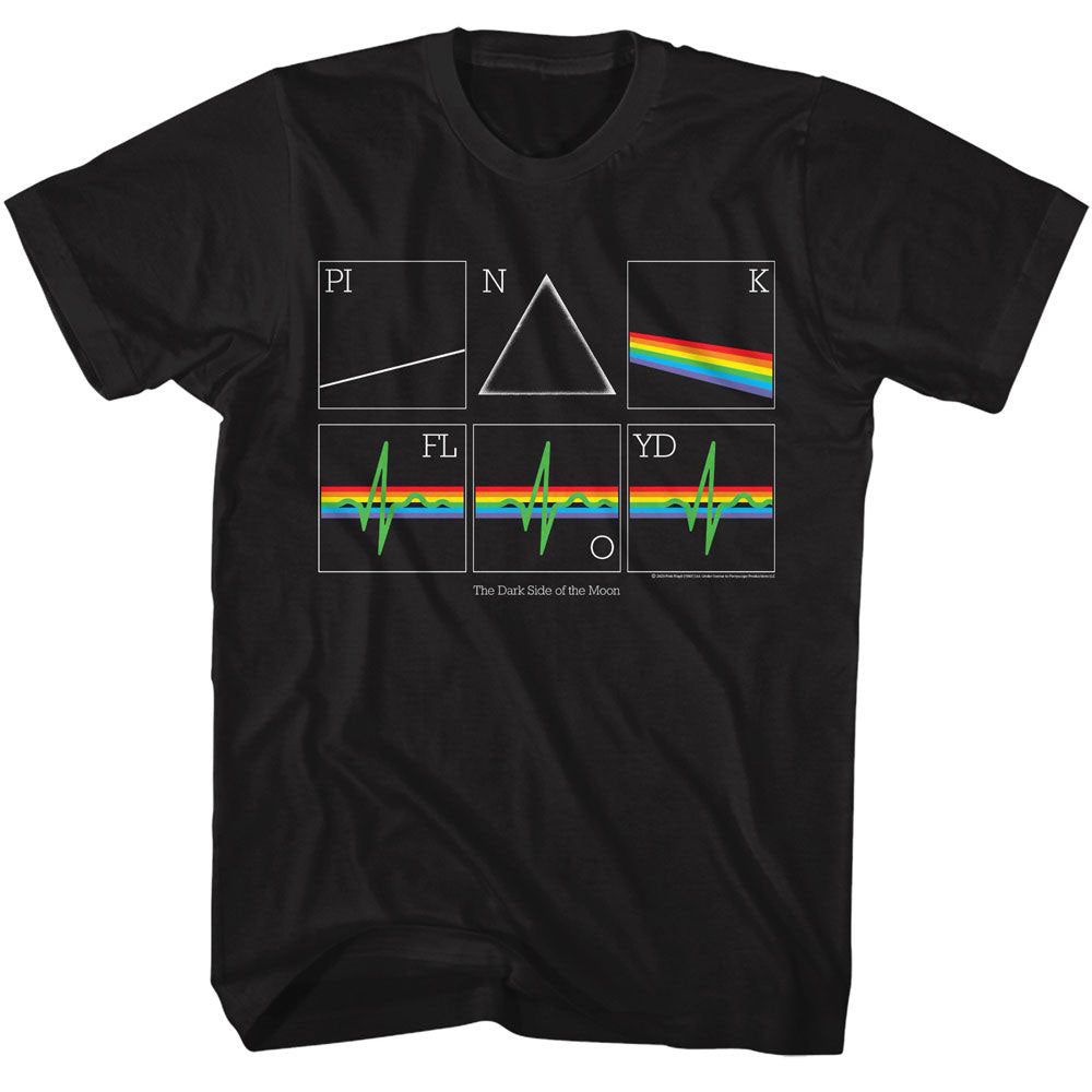 Pink Floyd Dsotm Heartbeat Prism T-shirt Front