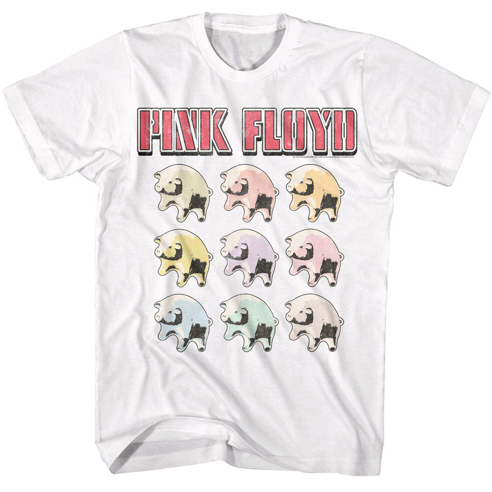 Pink Floyd Multi Color Pig Babies T-shirt Front