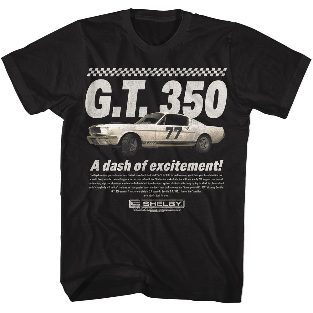 Carroll Shelby Shelby A Dash Of Excitement T-shirt Front
