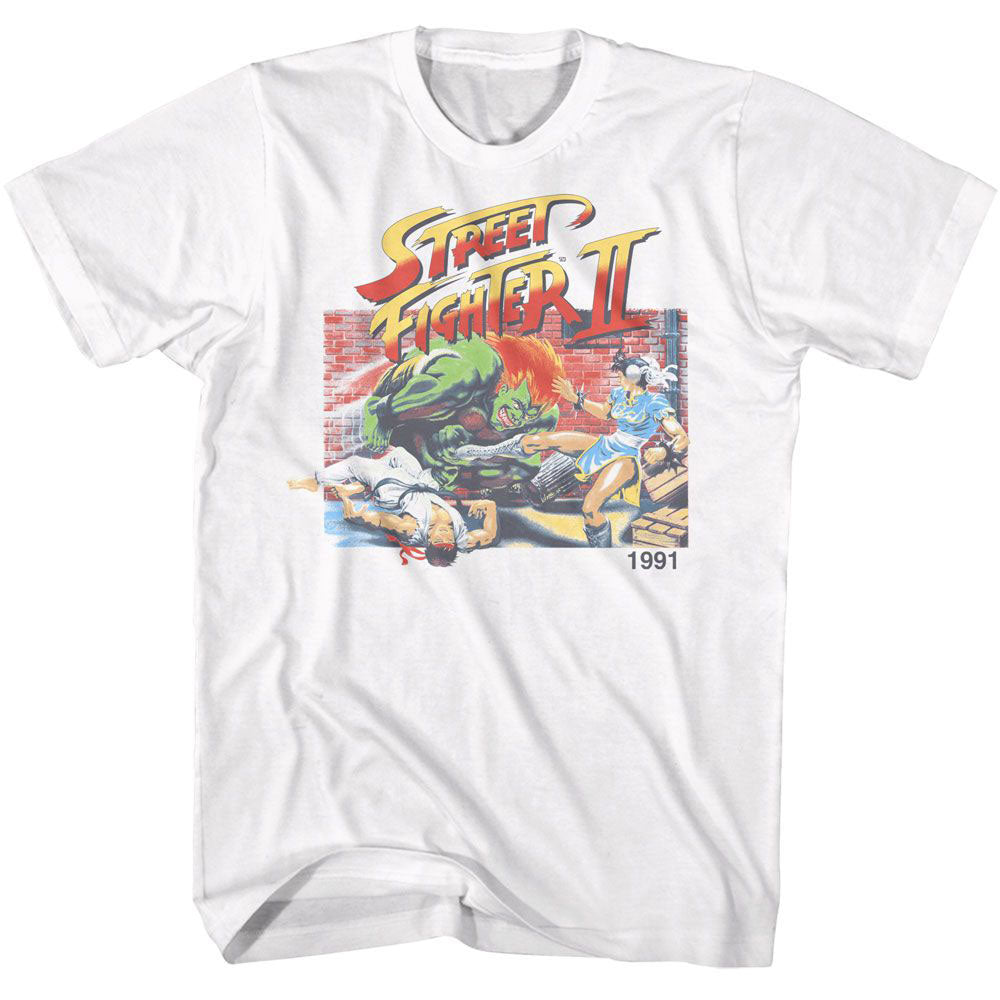 Street Fighter Faded Sf2 T-shirt Front