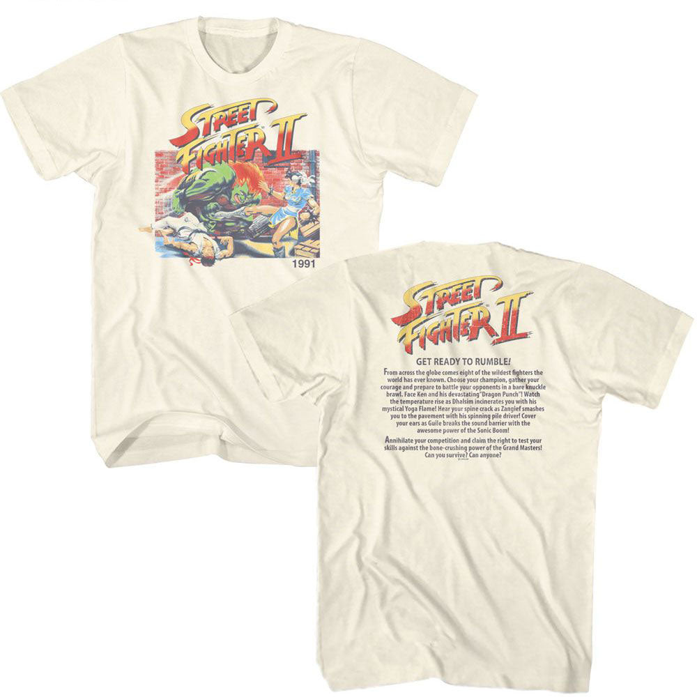 Street Fighter Ready To Rumble Front And Back T-shirt