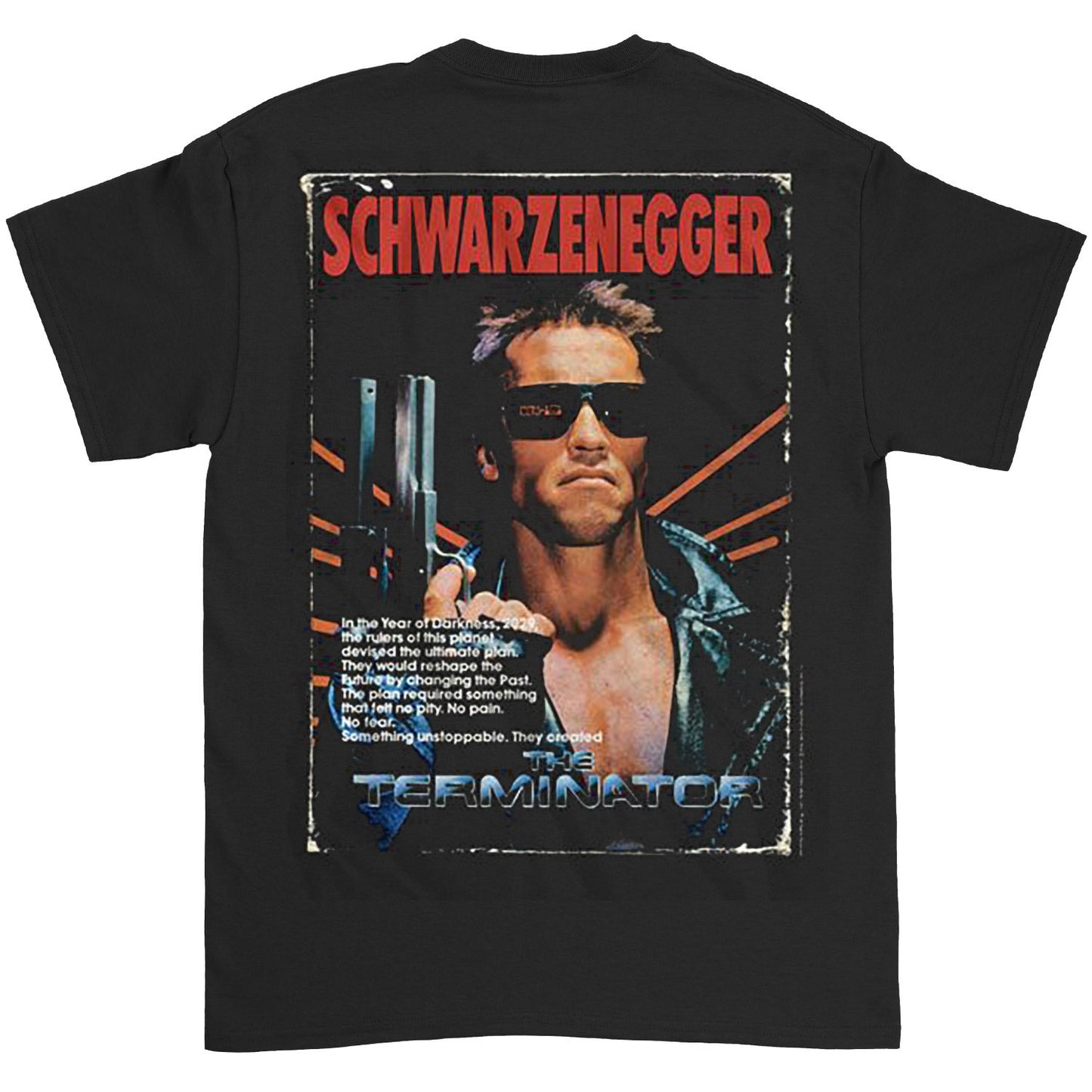 Terminator Poster F B T-shirt Back