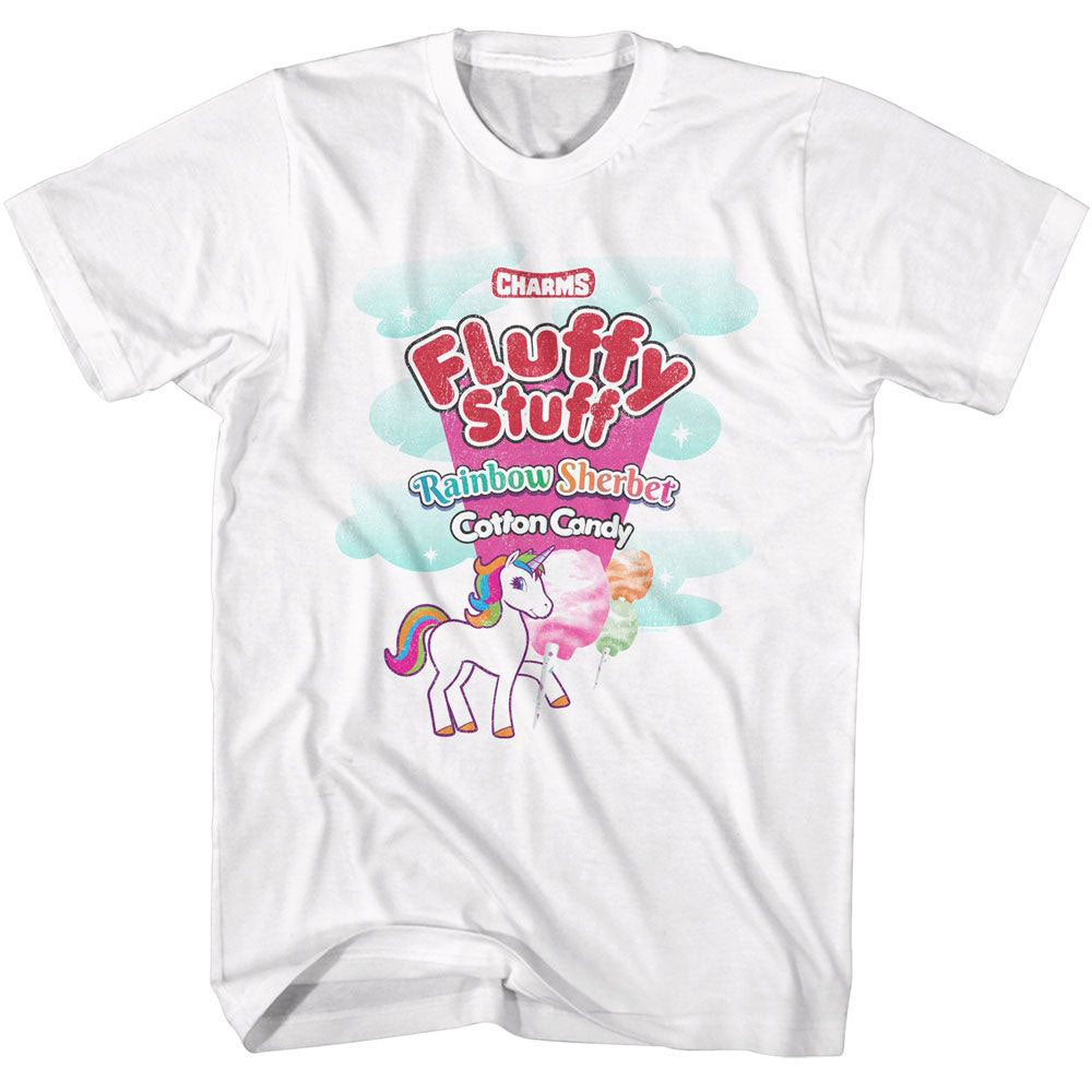 Tootsie Roll Fluffy Stuff Rainbow Sherbert T-shirt Front