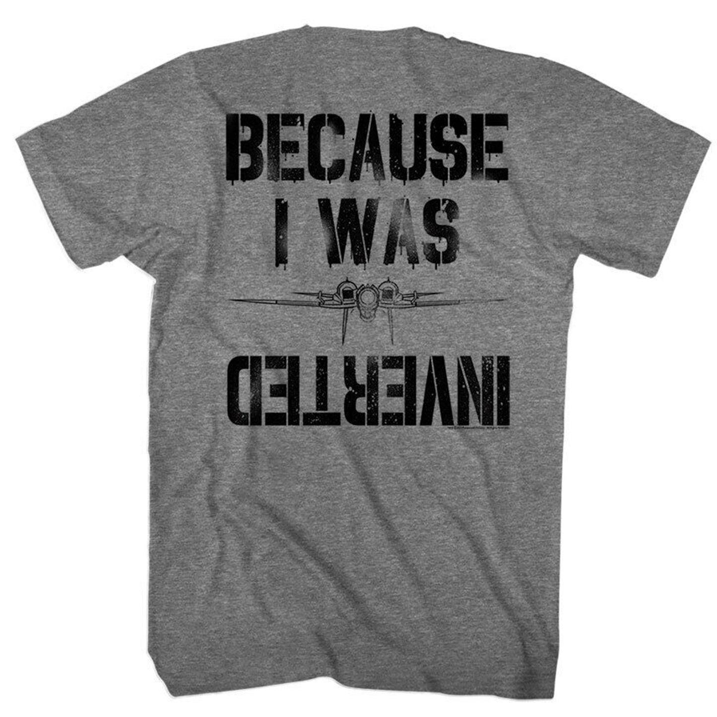 Top Gun Inverted Front And Back T-shirt Back