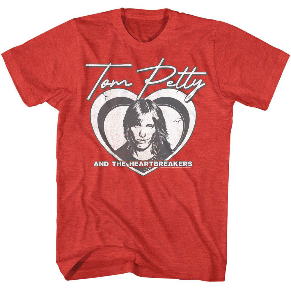 Tom Petty Layered Heart T-shirt Front