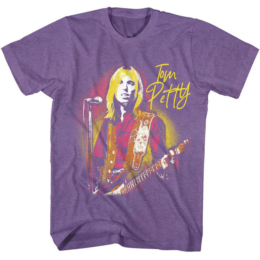 Tom Petty At The Mic T-shirt Front