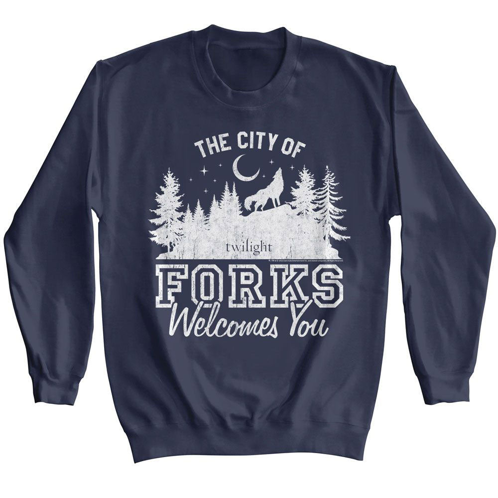Twilight The City Of Forks Sweatshirt Front