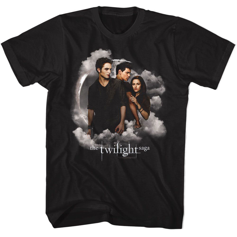 Twilight Jacob Bella Edward Clouds T-shirt Front