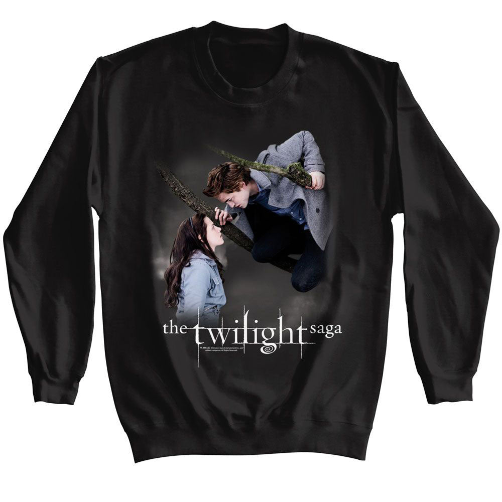 Twilight Cloudy Tree Gaze Sweatshirt Front
