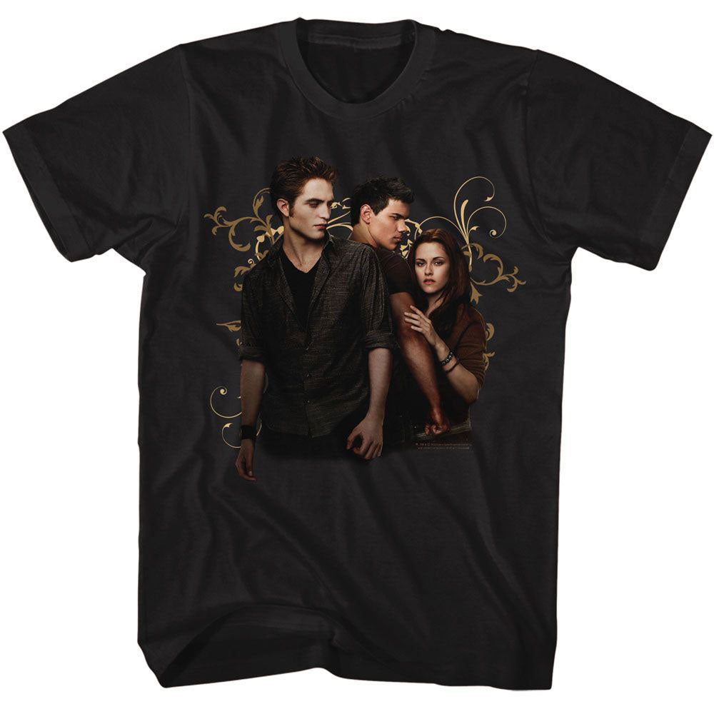 Twilight Edward Jacob Bella Swirls T-shirt Front