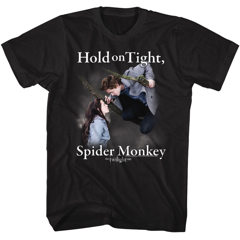 Twilight Hold On Spider Monkey T-shirt Front