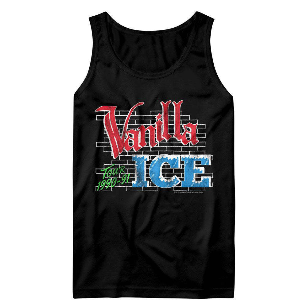 Vanilla Ice Tour 1990 91 Mens Tank Front