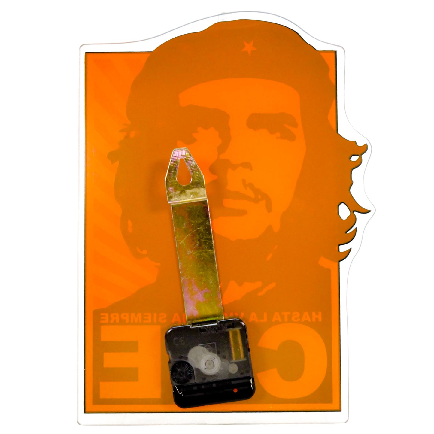 Che Guevara Hasta La Victoria Siempre Glass Wall Clock Wall Clock Back
