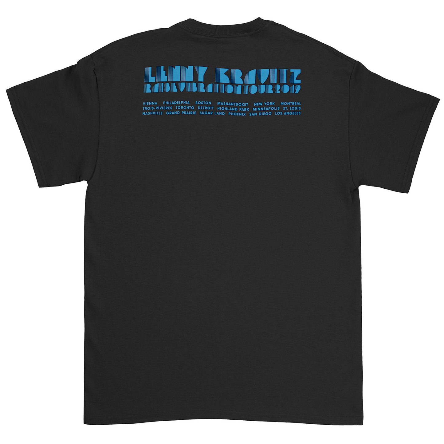 Lenny Kravitz Blue Photo Slim Fit T-shirt Back