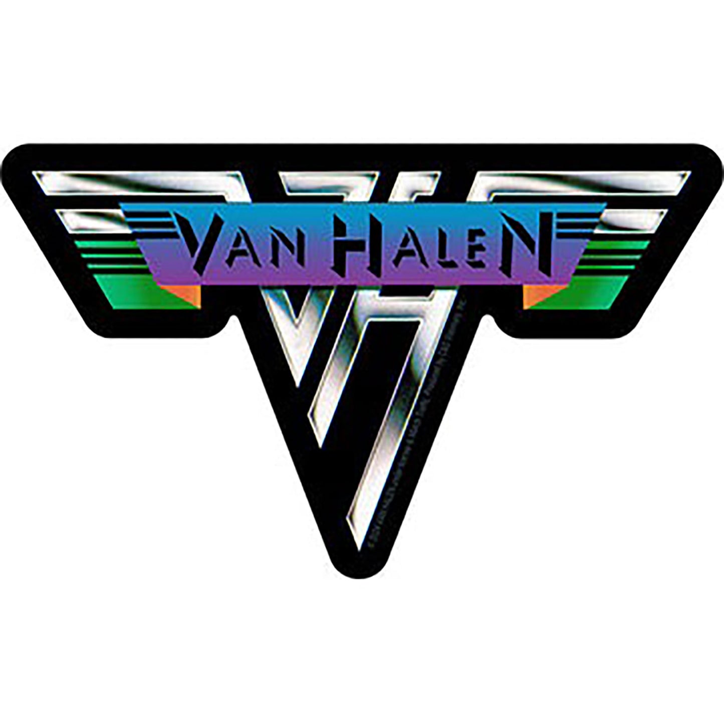 Van Halen Metal Logo Sticker Front