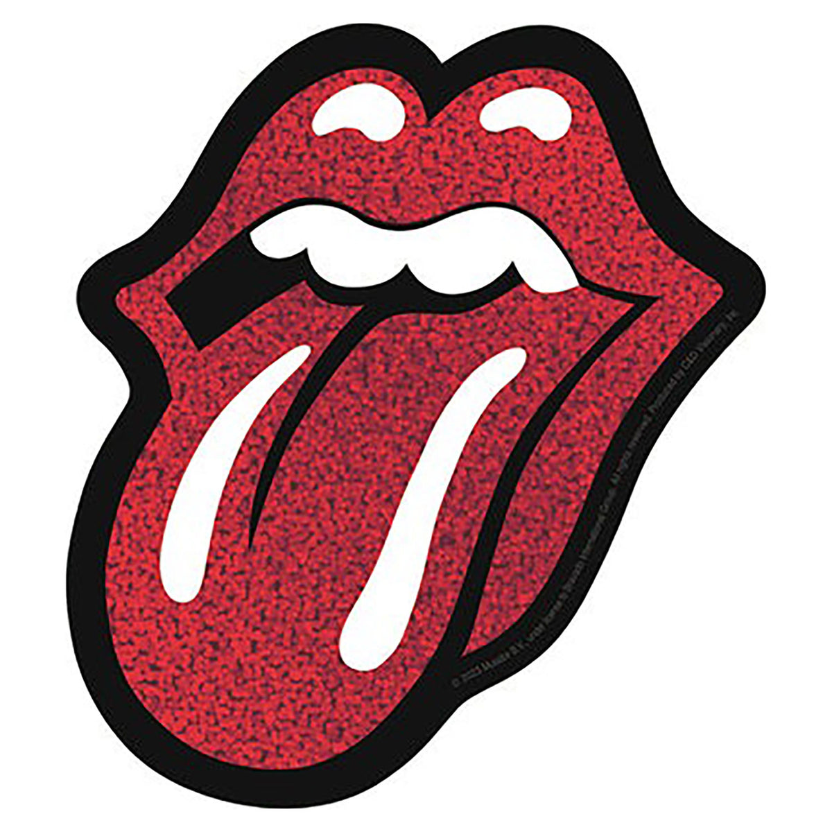 The Rolling Stones Glitter Tongue Logo Sticker Front