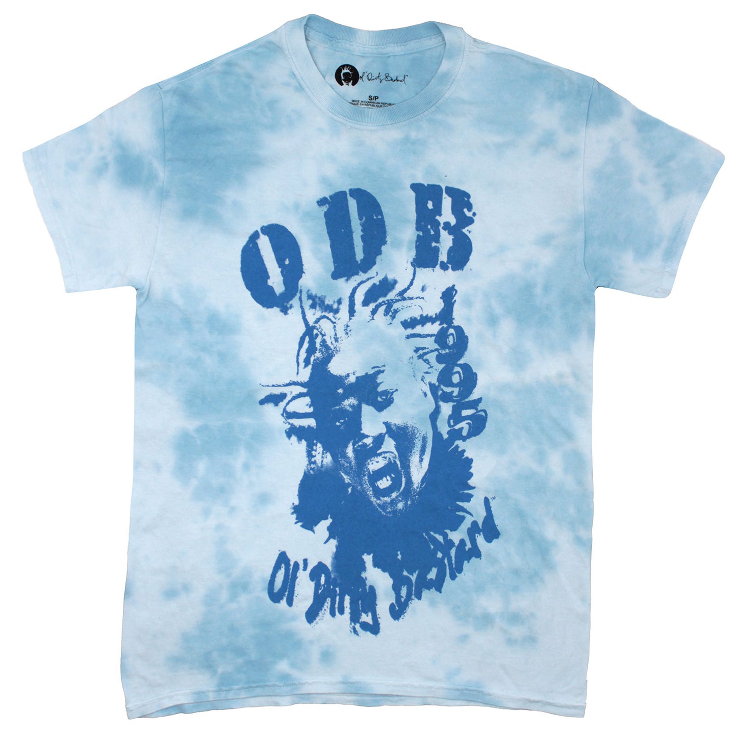 Ol' Dirty Bastard Blue ODB Tie Dye T-shirt Front