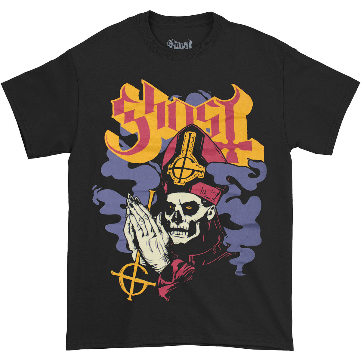 Ghost Papa Emeritus Prayer Hands T-shirt Front