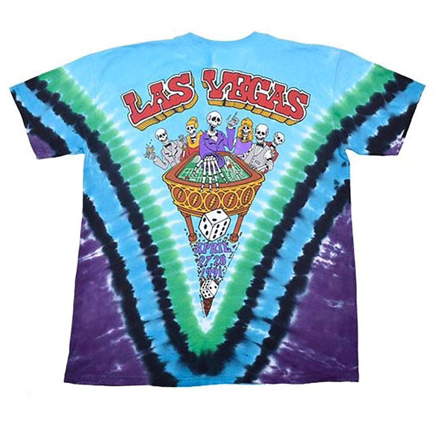 Grateful Dead Laughing Bones Tie Dye T-shirt Back